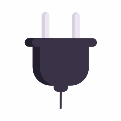 Plug, Animated Icon, Flat