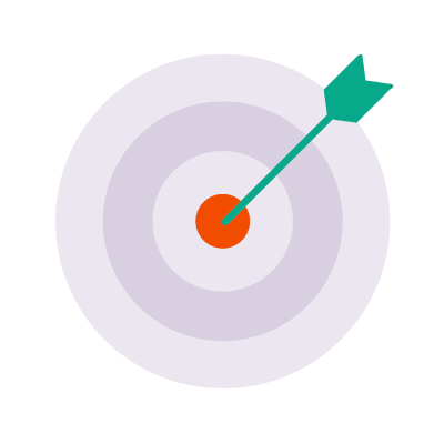 Target, Animated Icon, Flat