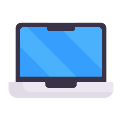 Laptop, Animated Icon, Flat