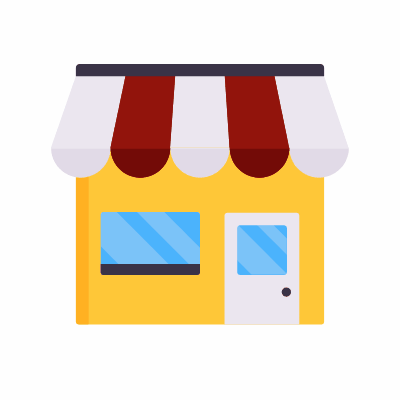 Shop, Animated Icon, Flat
