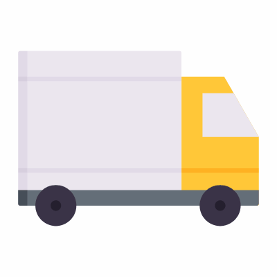 Truck, Animated Icon, Flat