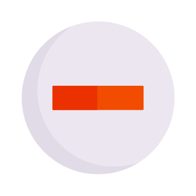 Minus circle, Animated Icon, Flat