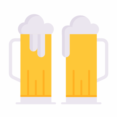 Beer, Animated Icon, Flat