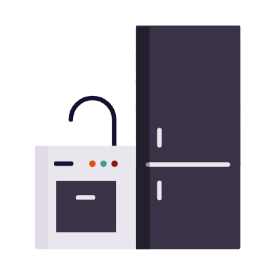 Kitchen, Animated Icon, Flat