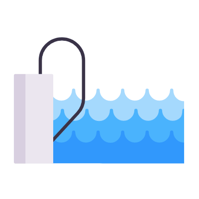 Pool, Animated Icon, Flat
