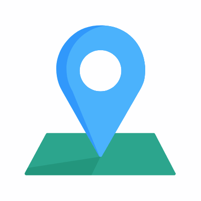 Location pin, Animated Icon, Flat