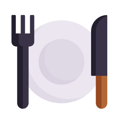 Plate, Animated Icon, Flat