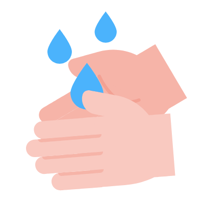 Hand washing, Animated Icon, Flat