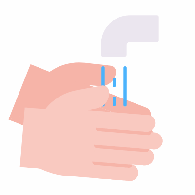 Hand washing 9, Animated Icon, Flat