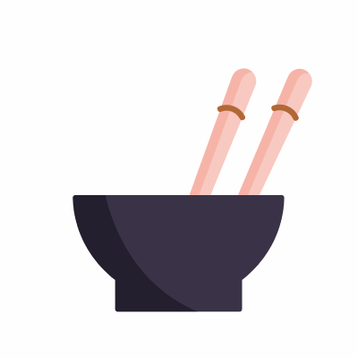 Bowl, Animated Icon, Flat