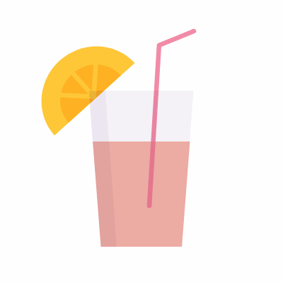 Juice, Animated Icon, Flat