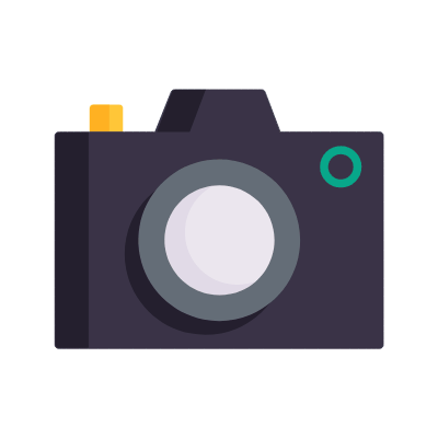 Camera, Animated Icon, Flat