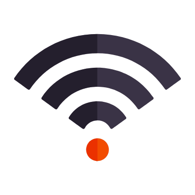 Wifi, Animated Icon, Flat