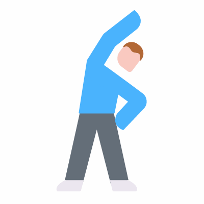 Stretch, Animated Icon, Flat