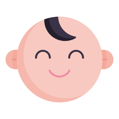 Baby boy, Animated Icon, Flat