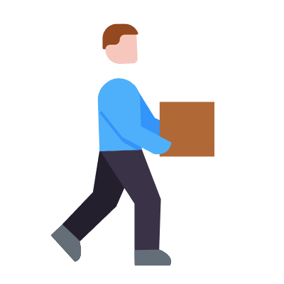 Delivery, Animated Icon, Flat