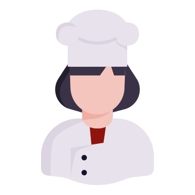Cook, Animated Icon, Flat