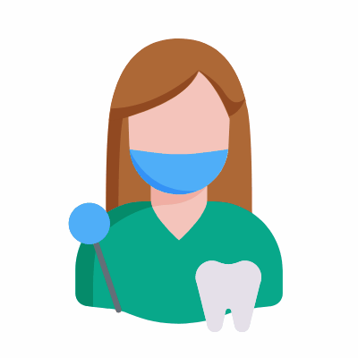 Dentist, Animated Icon, Flat