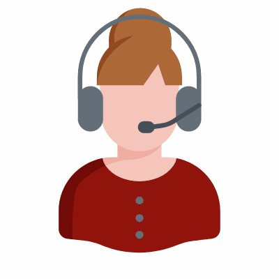 Customer service 2, Animated Icon, Flat