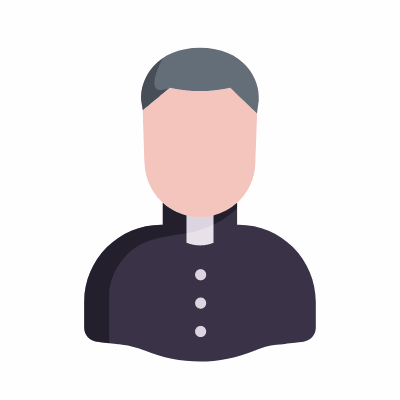 Priest, Animated Icon, Flat