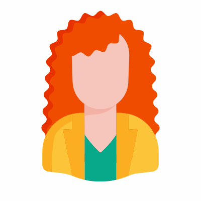 Curly, Animated Icon, Flat