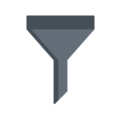 Funnel, Animated Icon, Flat