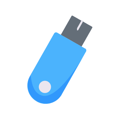 Pendrive, Animated Icon, Flat