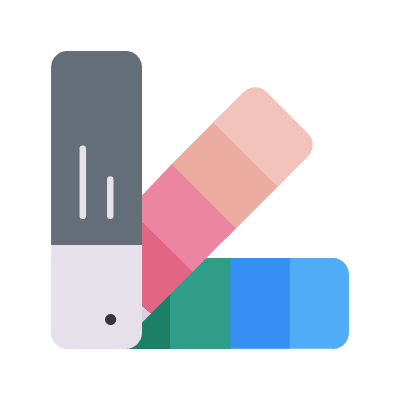 Color palette, Animated Icon, Flat