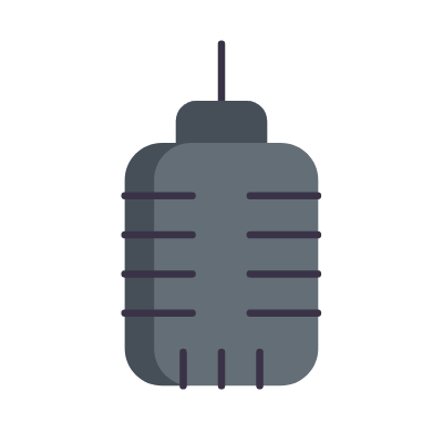 Microphone, Animated Icon, Flat