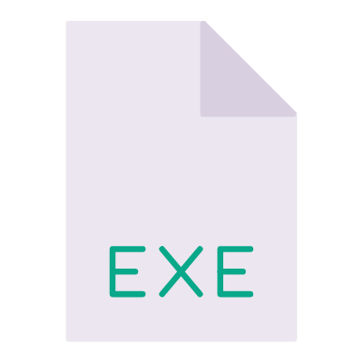 EXE, Animated Icon, Flat