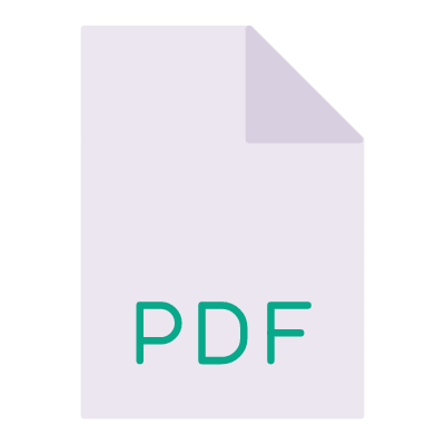 PDF, Animated Icon, Flat