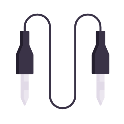 Wire, Animated Icon, Flat