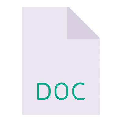 DOC, Animated Icon, Flat