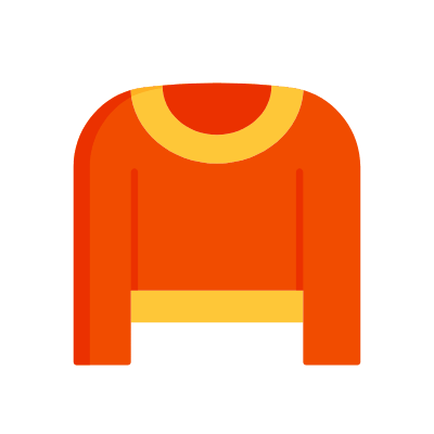 Clothes, Animated Icon, Flat