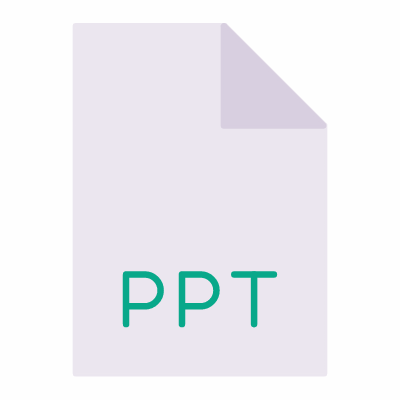 PPT, Animated Icon, Flat