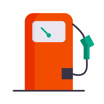 Fuel, Animated Icon, Flat
