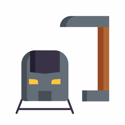 Train station, Animated Icon, Flat