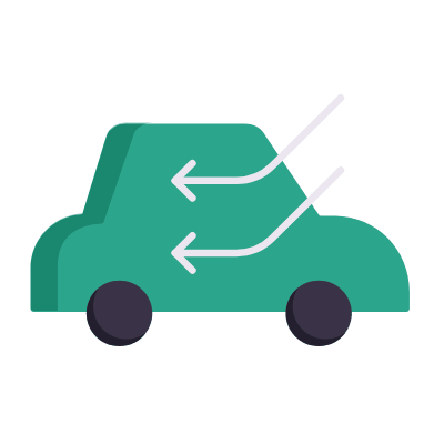 Car, Animated Icon, Flat