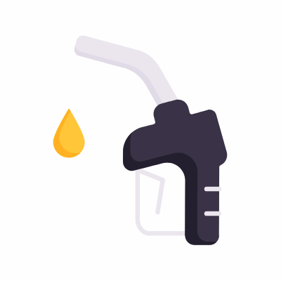 Gas pump, Animated Icon, Flat