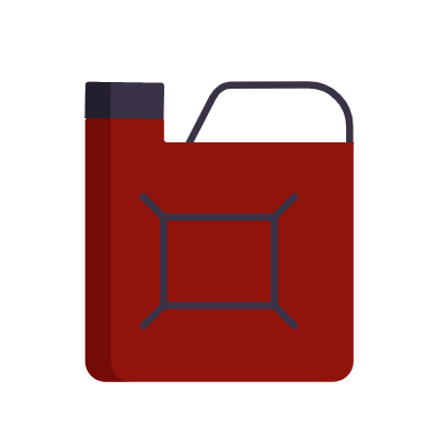 Fuel canister, Animated Icon, Flat