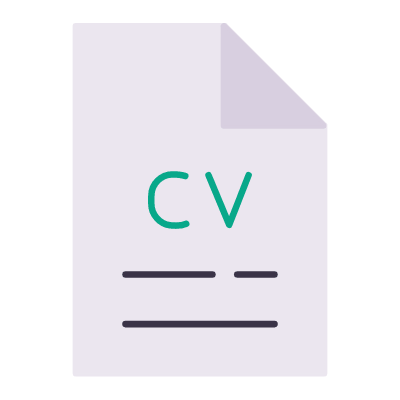 CV, Animated Icon, Flat