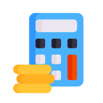 Accounting, Animated Icon, Flat