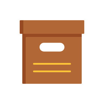 Archive, Animated Icon, Flat