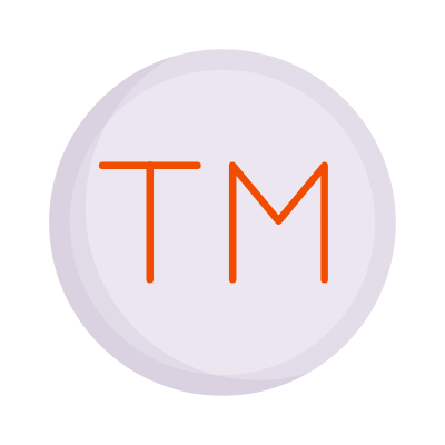 Trademark, Animated Icon, Flat