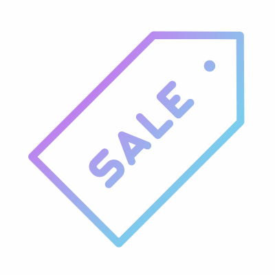 Sale price tag, Animated Icon, Gradient