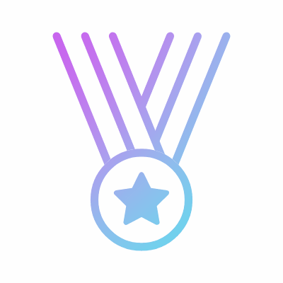 Medal, Animated Icon, Gradient
