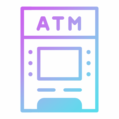 ATM, Animated Icon, Gradient