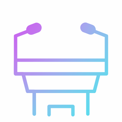 Conference, Animated Icon, Gradient