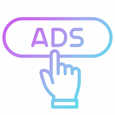 Ads, Animated Icon, Gradient