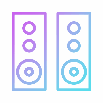 Speakers, Animated Icon, Gradient